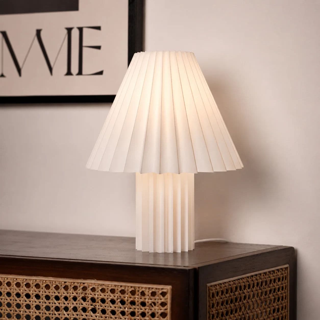 Pleated Glow Table Lamp — view 1