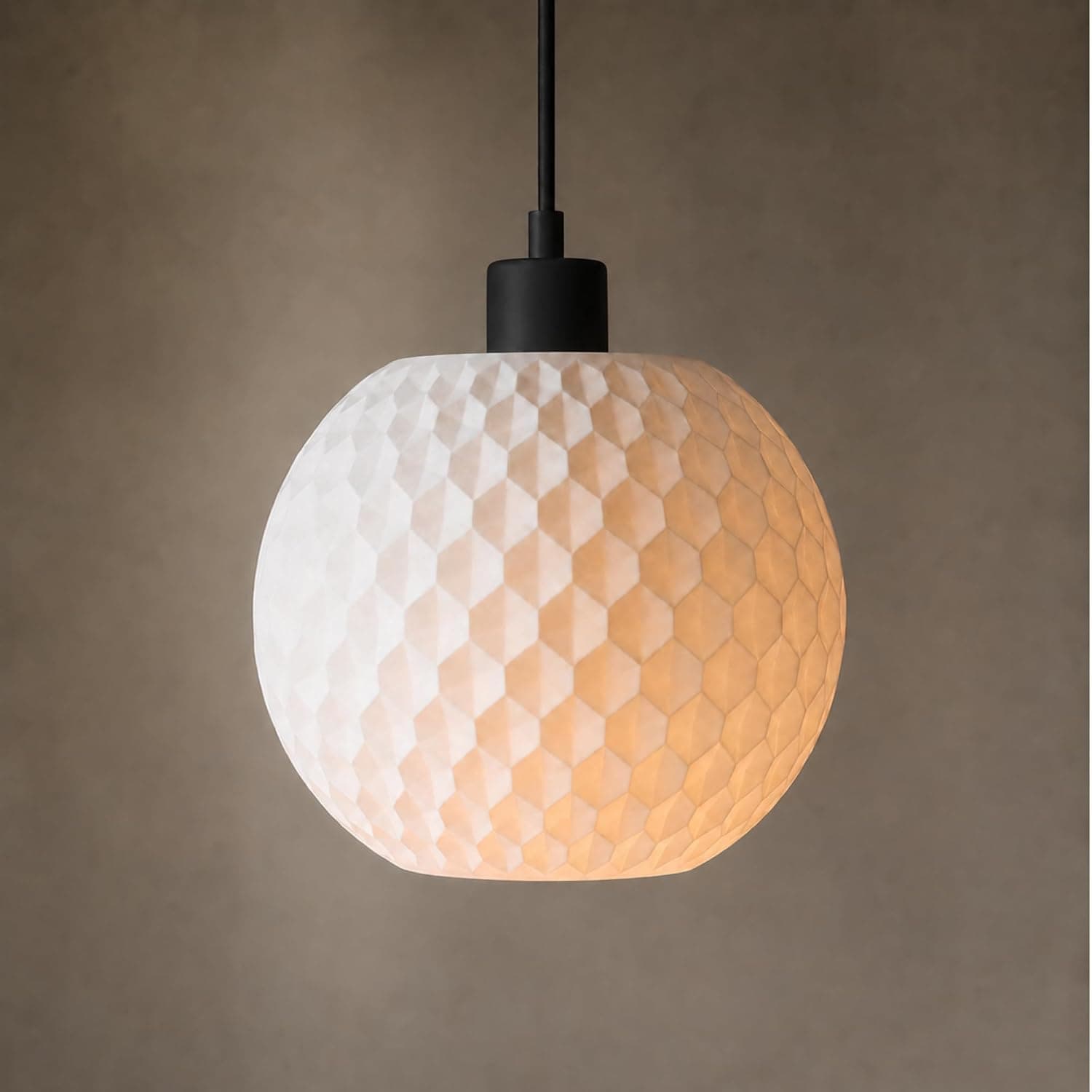 Faceted Globe Pendant Light — view 1